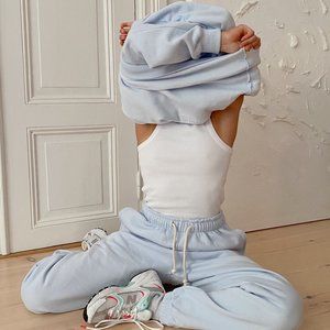 Djerf Avenue Staple Sweatpants Blue XS